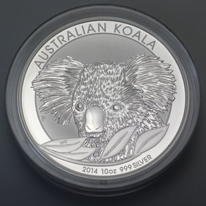 Silbermünze 10oz "Koala" 2014 (Australien) - Miniaturansicht 1