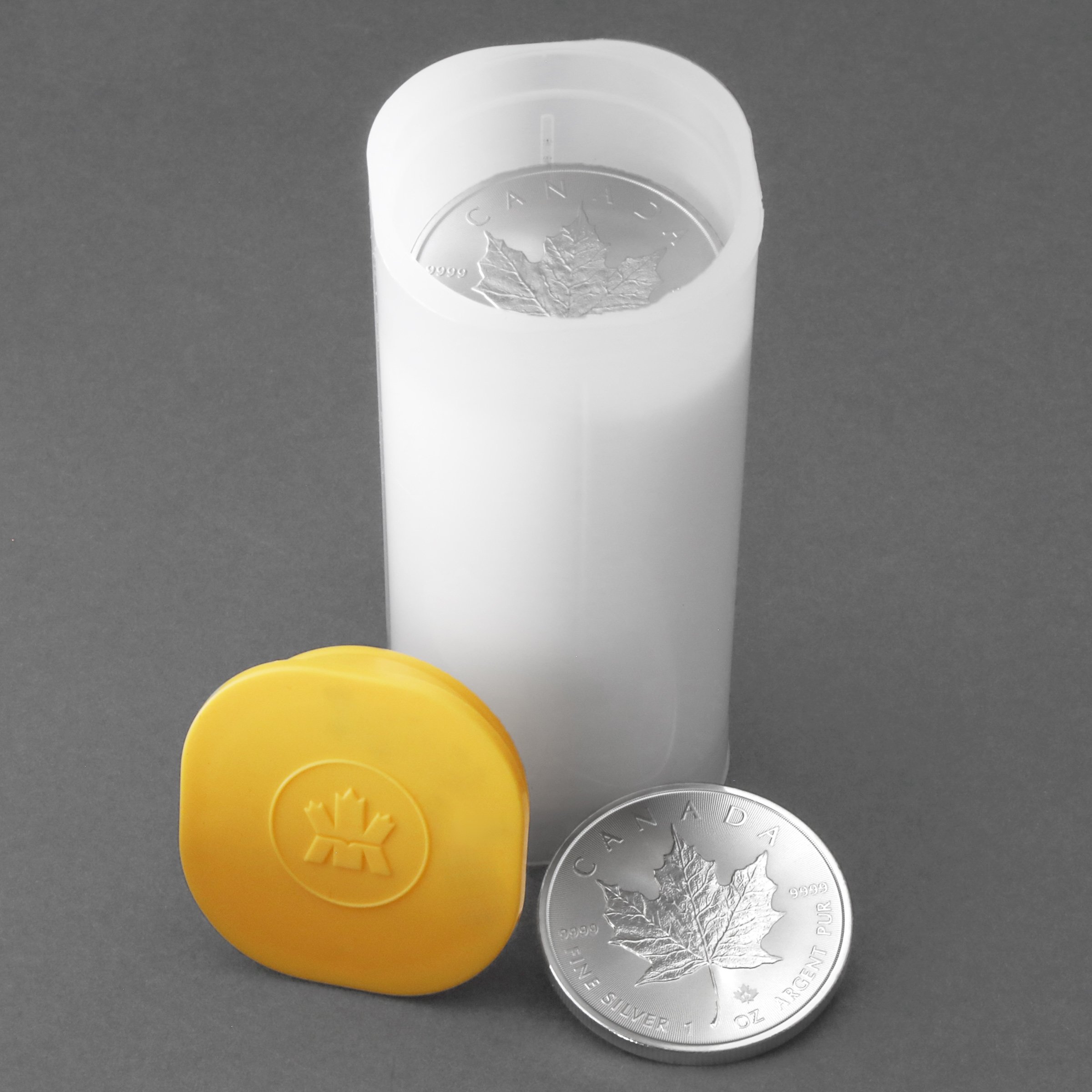 Silbermünze 25 x 1oz "Maple Leaf" verschiedene Jahrgänge Tube diff. (Kanada) - Hauptansicht