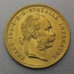 Goldmünze "1 Dukat" (Österreich) - Hauptansicht