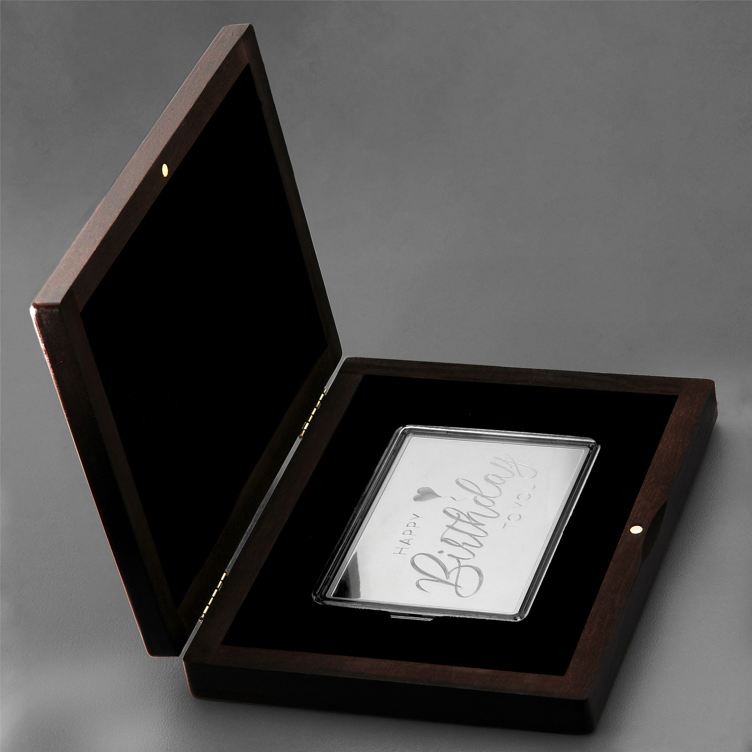 Premium-Geschenkbox "Echtholz" L (199x154mm) - Detailansicht 7