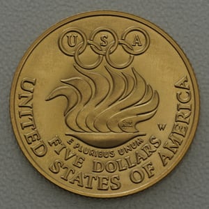 Goldmünze 5 Dollar "Olympia Seoul" 1988 (USA) - Miniaturansicht 2