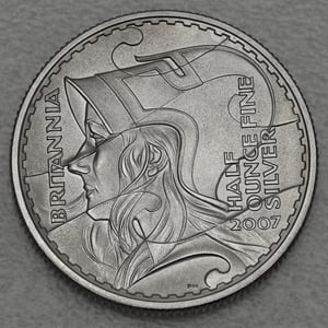 Silbermünzen 6 x 1/2oz "Britannia" 2007 (Satin PP) 20th Anniversary Set – 6-teilig (Großbritannien) - Miniaturansicht 3