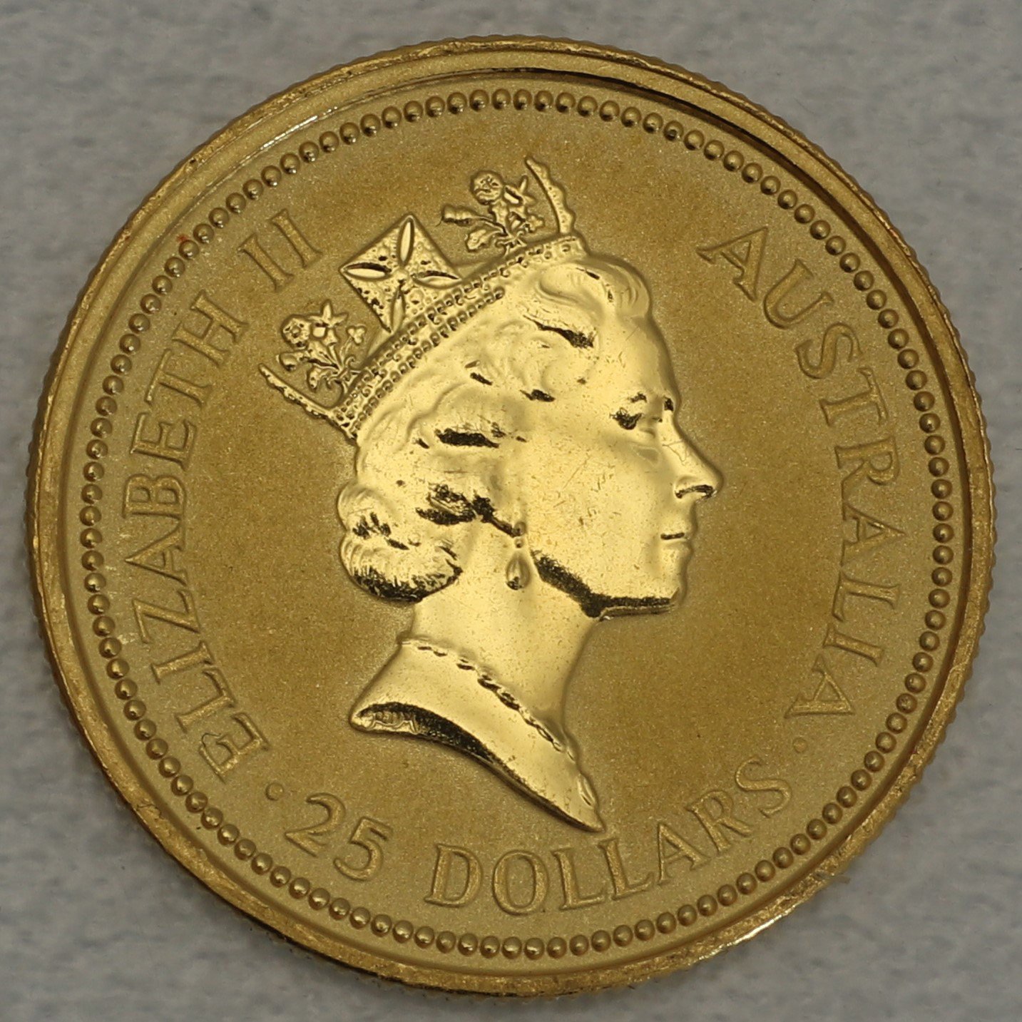 Goldmünze 1/4oz "Australian Nugget" 1988 (Australien) - Detailansicht 1