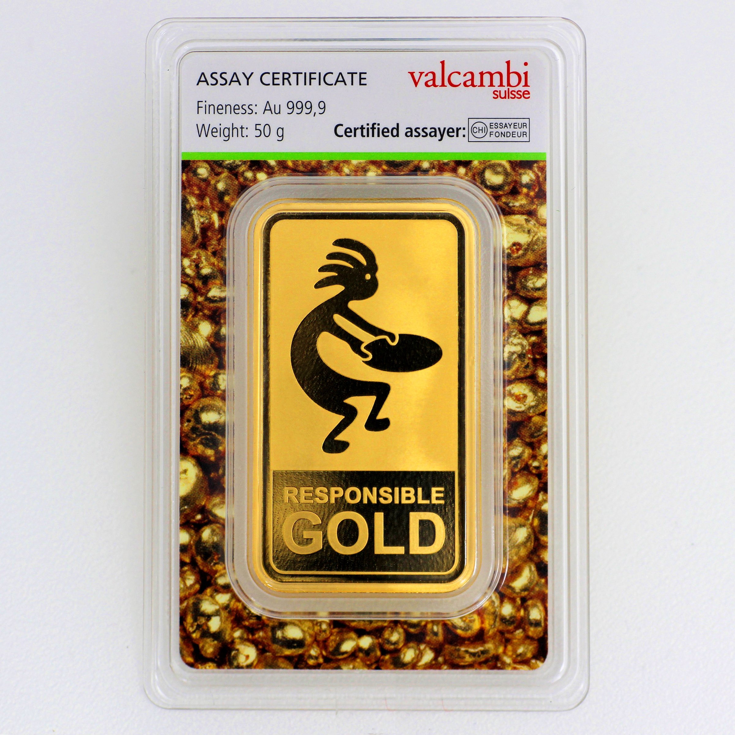 Goldbarren 50g "Auropelli" Responsible-Gold - Hauptansicht