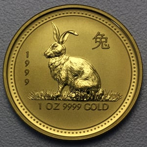 Goldmünze 1oz "Hase" 1999 Lunar I – Year of the Rabbit (Australien) - Hauptansicht