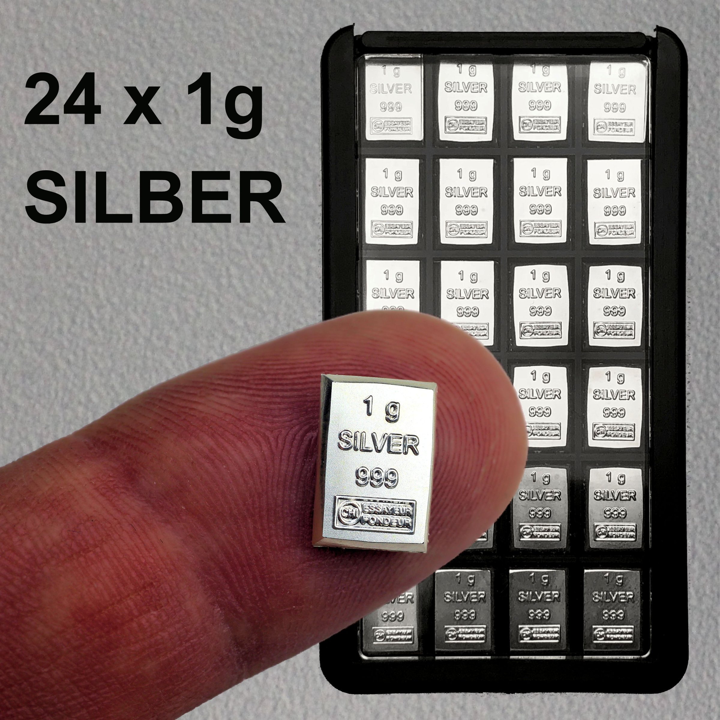 Silber-Box (24x1g Ag) "CombiPurse" Edelmetall-Set - Detailansicht 5