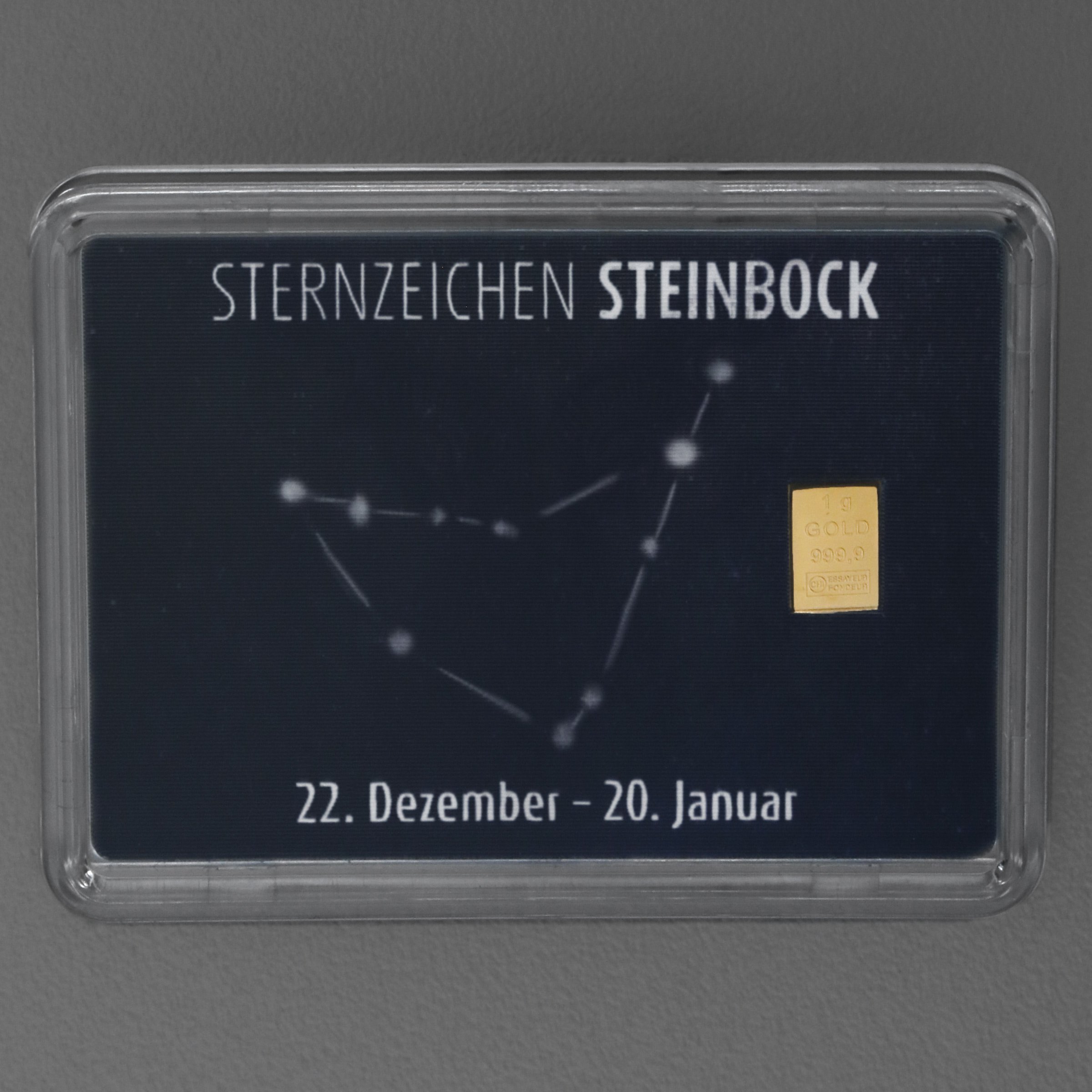 Goldbarren 1g "Sternzeichen: Steinbock" (Flip) - Detailansicht 2