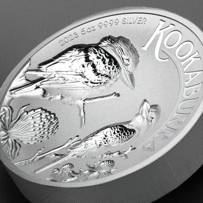 Silbermünze 5oz "Kookaburra" 2023 (Incused) (Australien) - Miniaturansicht 5