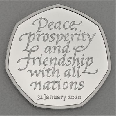Silbermünze 8g "Withdrawal from the EU" 2020 (PP) (Großbritannien) - Miniaturansicht 1