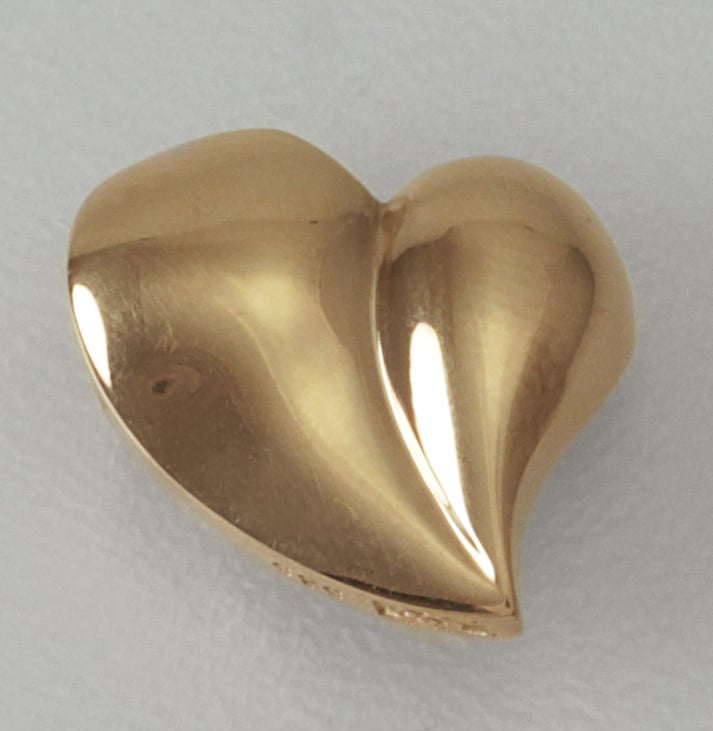 Rose-Gold Anhänger "Freches Herz" (14kt) - Detailansicht 1
