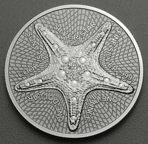 Silbermünze 1oz "Silver Star" 2019 diff. (Cook Islands) - Miniaturansicht 1