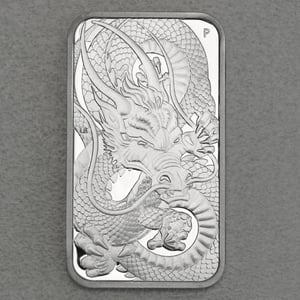 Silber Münzbarren 1oz "Rectangular Dragon" 2021 (PP) (Australien) - Miniaturansicht 1