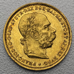 Goldmünze 20 Kronen 1892-1905 Originalprägung (Österreich) - Hauptansicht