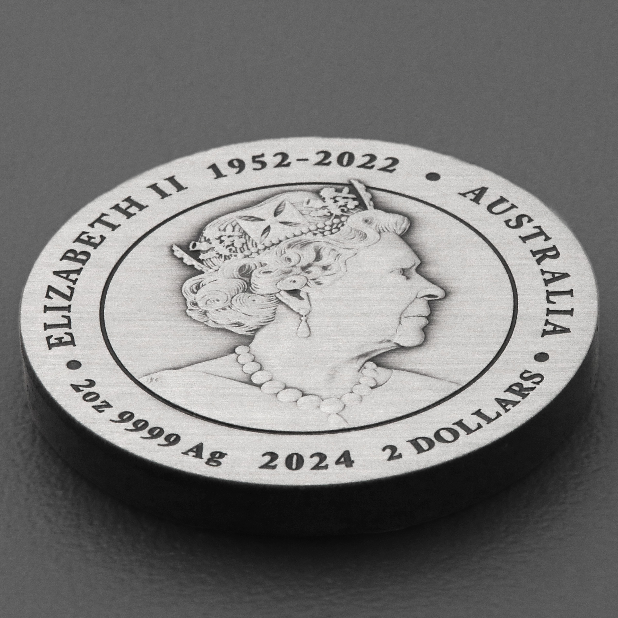 Silbermünze 2oz "Drache" 2024 (AF) Lunar III – Year of the Dragon (Australien) - Detailansicht 3