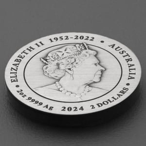 Silbermünze 2oz "Drache" 2024 (AF) Lunar III – Year of the Dragon (Australien) - Miniaturansicht 4