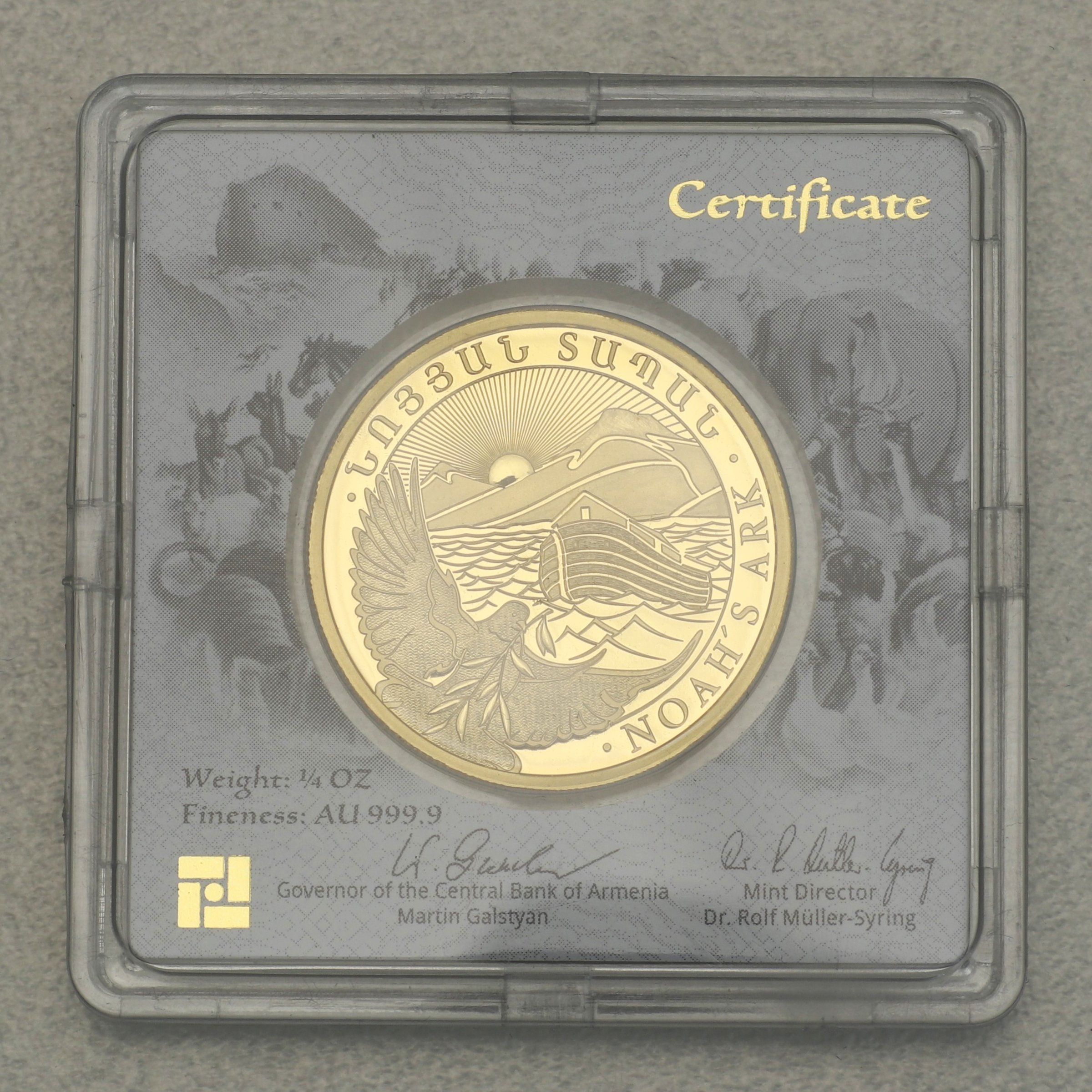 Goldmünze 1/4oz "Arche Noah" 2022 (Armenien) - Detailansicht 2
