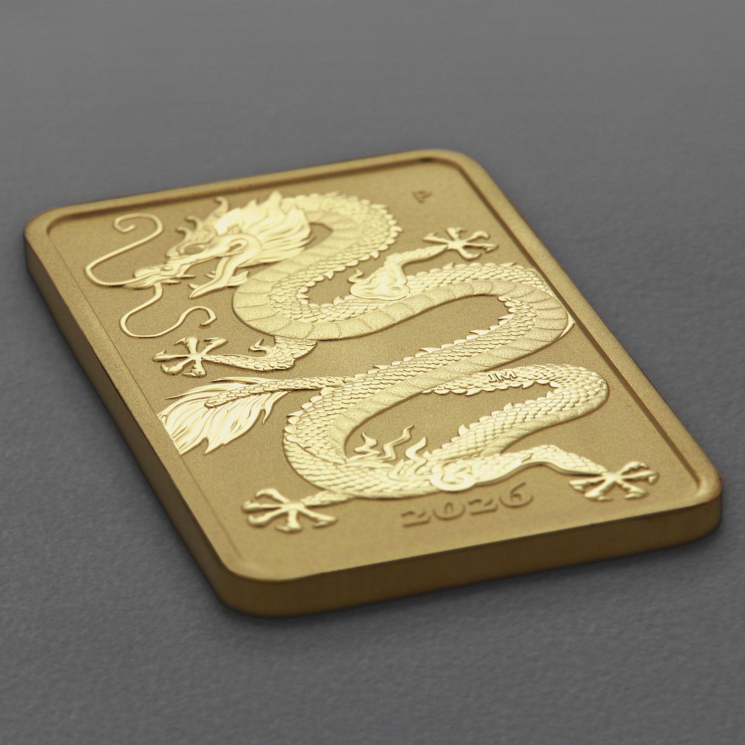 Goldmünzbarren 1oz "Rectangular Dragon" 2026 (Australien) - Detailansicht 2