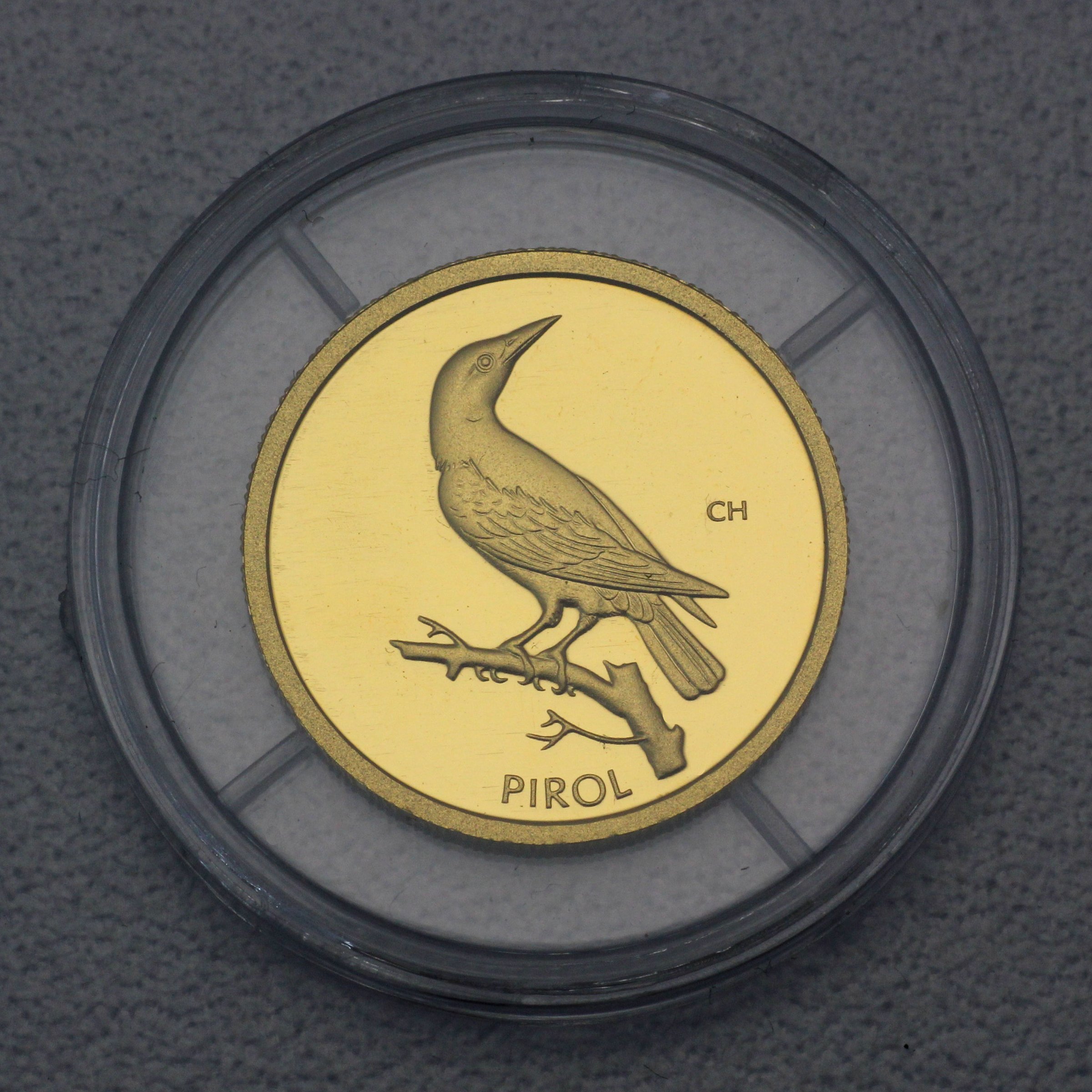 Goldmünze 20 Euro "Pirol" 2017 Heimische Vögel (Deutschland) - Detailansicht 2