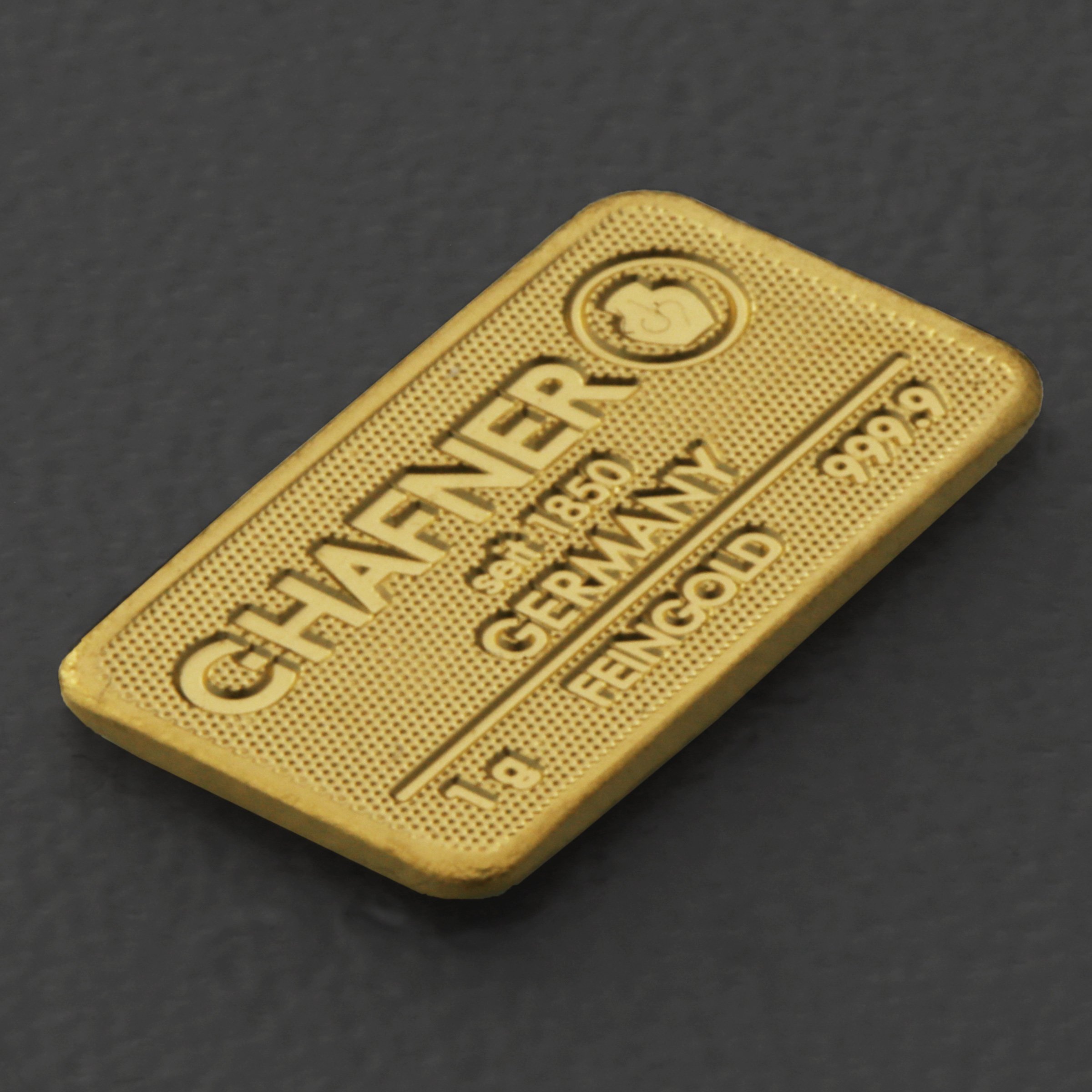 Goldbarren 1g C.HAFNER - "Resale" - Detailansicht 1