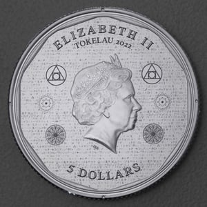 Silbermünze 1oz "Vivat Humanitas" 2022 diff. (Tokelau) - Miniaturansicht 2