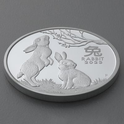 Silbermünzen 2oz + 1oz + 1/2oz "Hase" 2023 (PP) Set – 3-teilig Lunar III (Australien) - Miniaturansicht 12