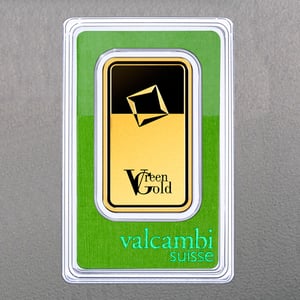 Goldbarren 50g "Green Gold" VALCAMBI (999,9 Au) - Miniaturansicht 2