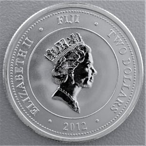 Silbermünze 1oz "Fiji Taku Schildkröte" 2012 (Fidschi) - Miniaturansicht 2