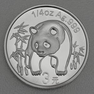 Silbermünze 1/4oz "Panda" 2007 verschiedene Motive 25 Jahre Panda Jubiläum (China) - Miniaturansicht 20