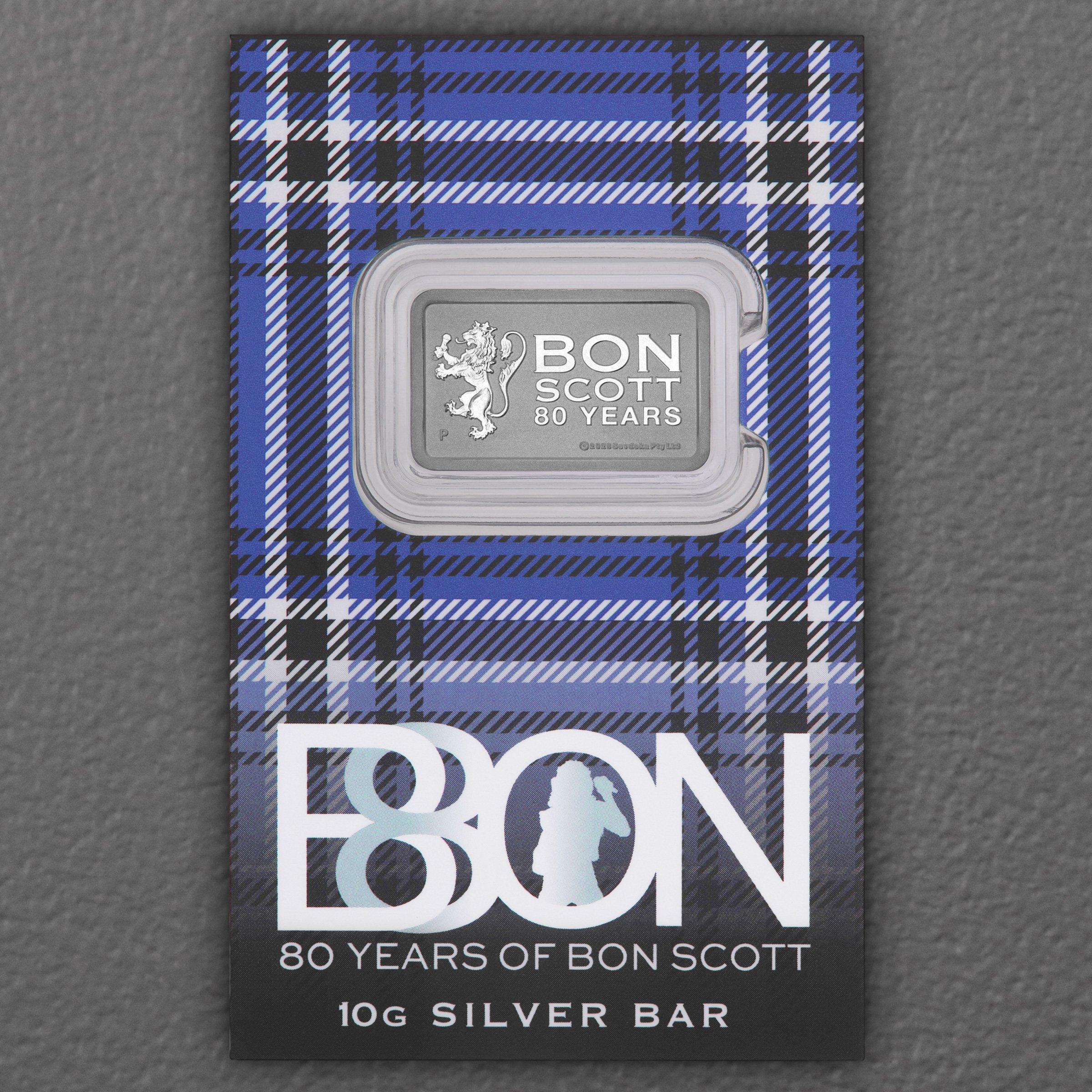 Silberbarren 10g THE PERTH MINT "Bon Scott 80th Anniversary" geprägt - Detailansicht 4