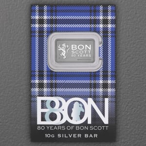 Silberbarren 10g THE PERTH MINT "Bon Scott 80th Anniversary" geprägt - Miniaturansicht 5