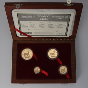 Goldmünzen 4 x "Krügerrand" 2000 (PP) Prestige Set – 4-teilig (Südafrika) - Hauptansicht
