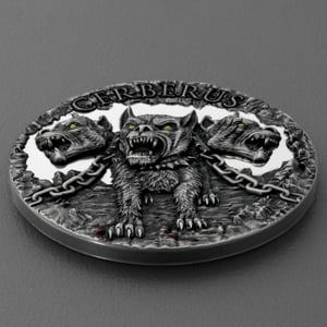 Silbermünze 2oz "Cerberus" 2021 (UHR/AF/koloriert) Mythical Creatures 19% (Kamerun) - Miniaturansicht 3