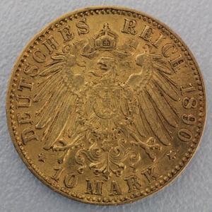 Goldmünze 10 Mark "Friedrich I." 1890-G J.188 (Baden) - Miniaturansicht 2