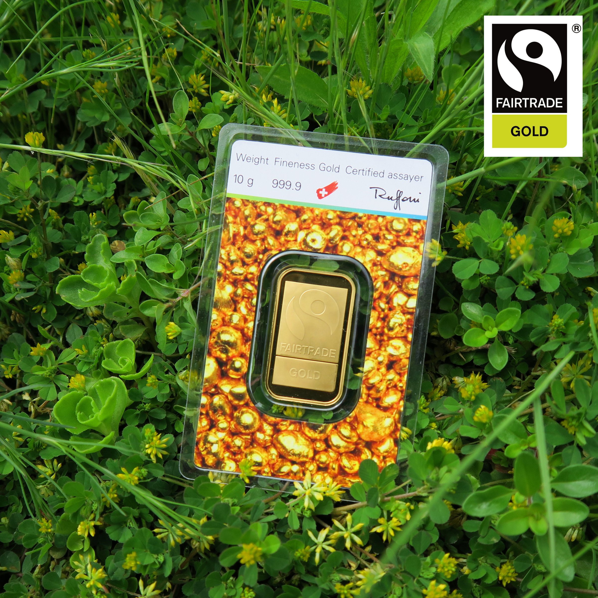 Goldbarren 10g "Fairtrade Gold" (999,9 Au),Blister - Detailansicht 8