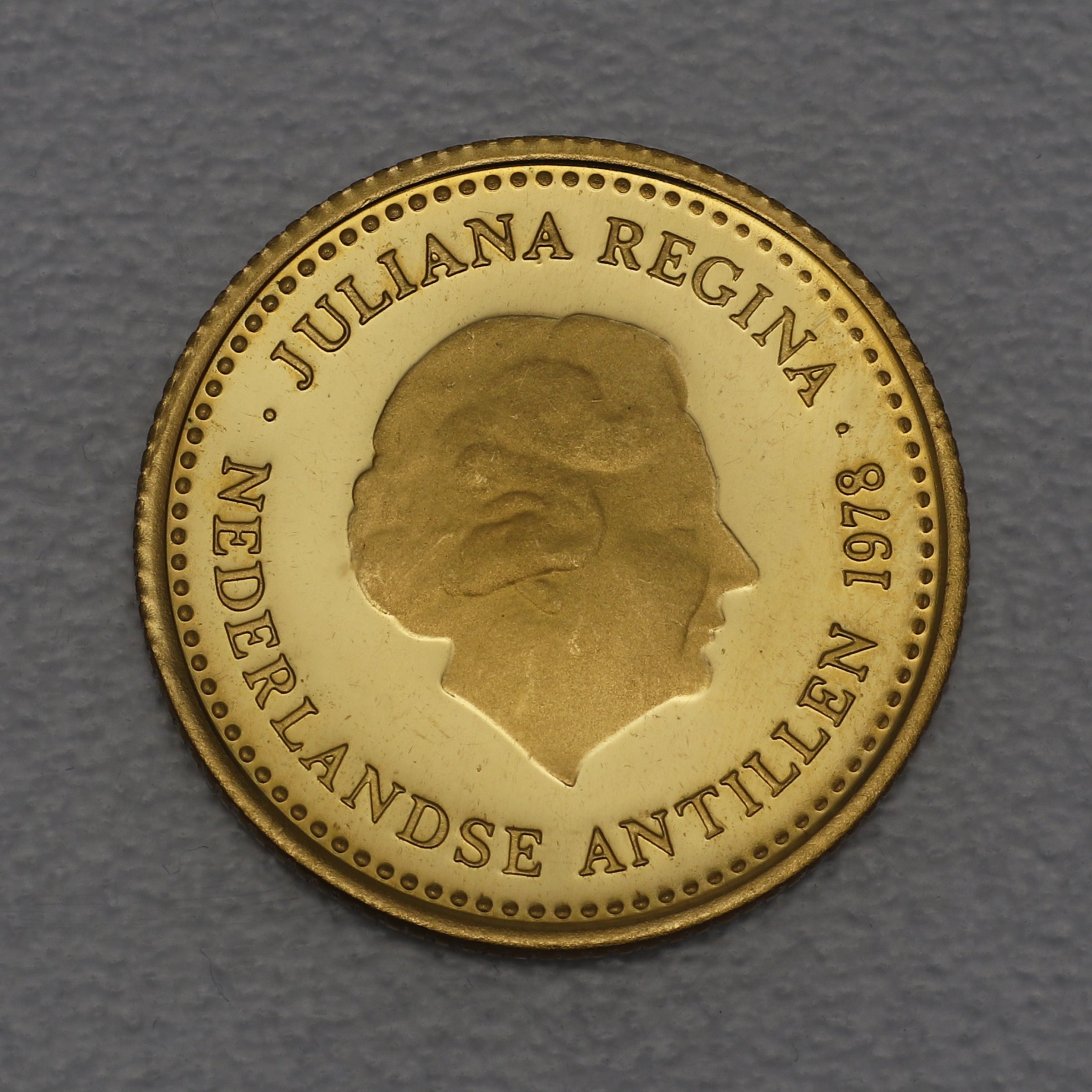 Goldmünze 100 Gulden "Juliana" 1978 (Niederländische Antillen) - Hauptansicht