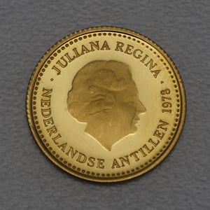 Goldmünze 100 Gulden "Juliana" 1978 (Niederländische Antillen) - Hauptansicht