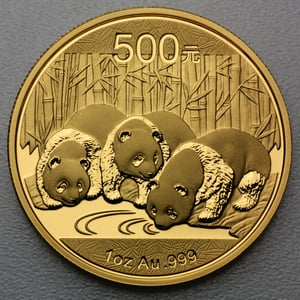 Goldmünze 1oz "Panda" 2013 (China) - Hauptansicht