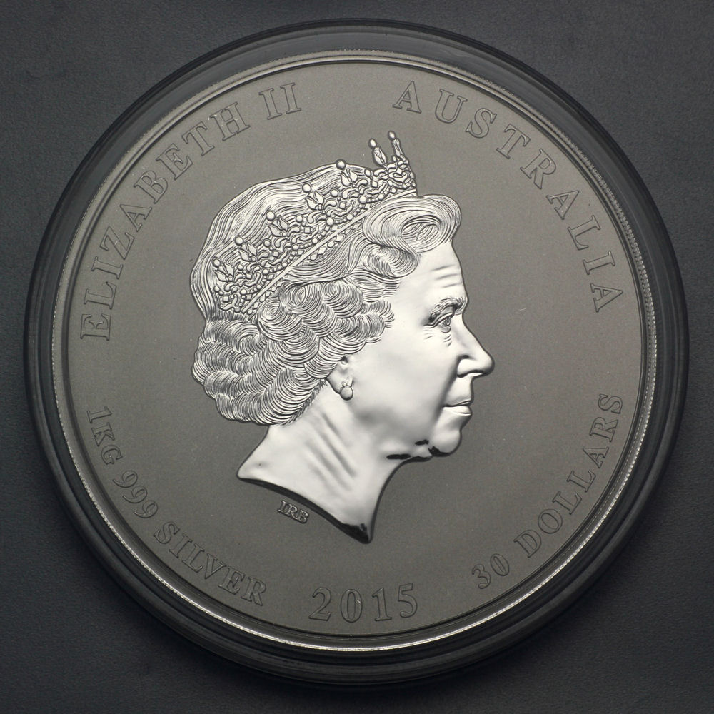 Silbermünze 1kg "Ziege" 2015 Lunar II – Year of the Goat (Australien) - Detailansicht 1