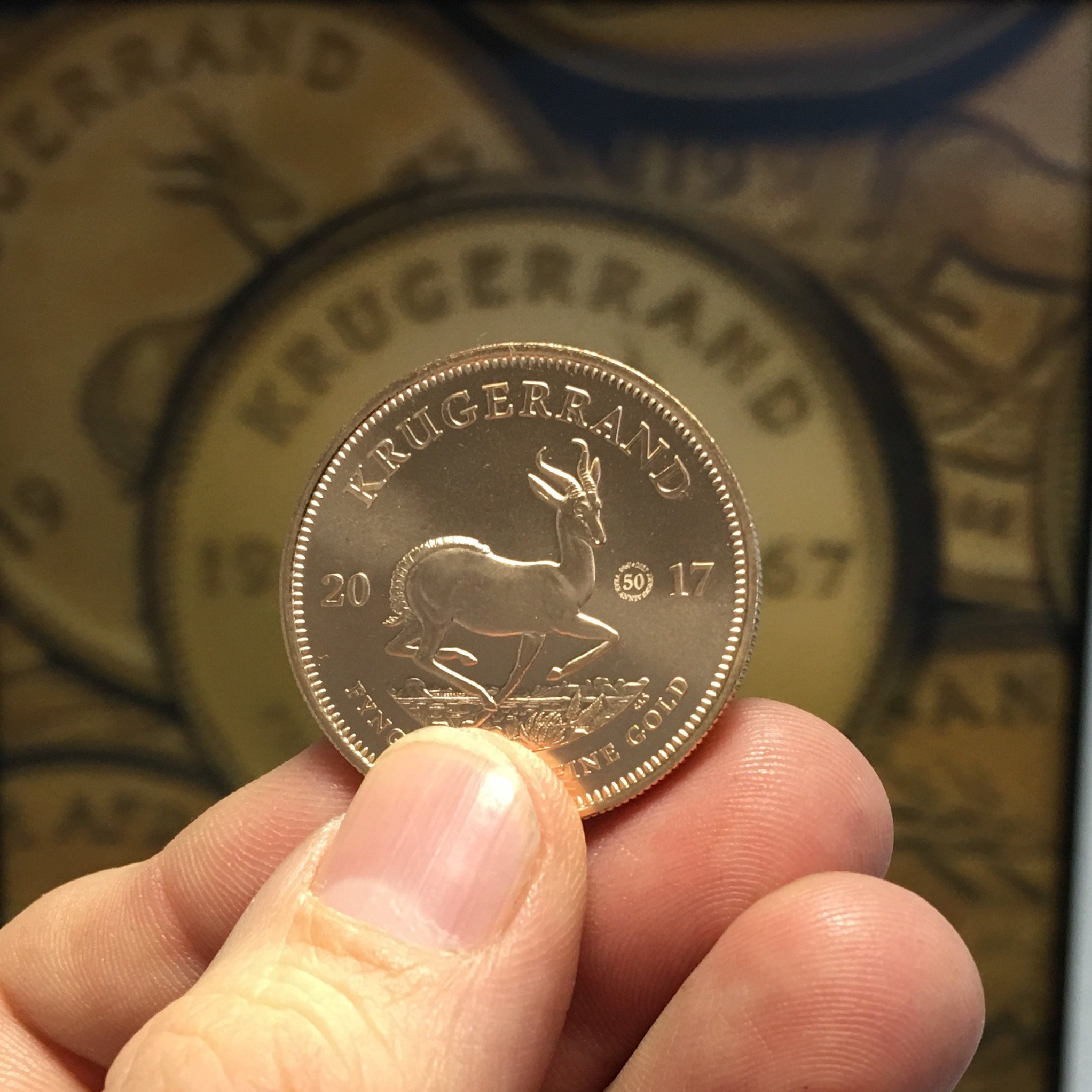 Goldmünze 1oz "Krügerrand" 2017 50. Jubiläum (Südafrika) - Detailansicht 4