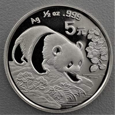 Silbermünze 1/2oz "Panda" 1994 (China) - Miniaturansicht 1