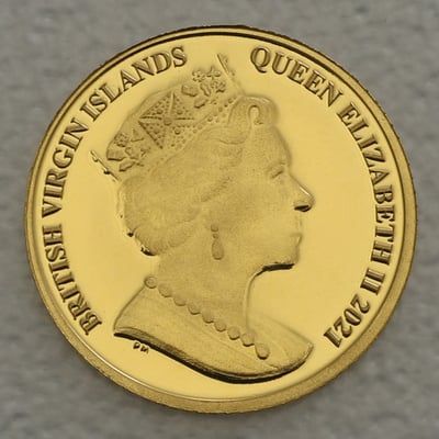 Goldmünze 0,5g "American Flamingo" 2021 (Britische Jungferninseln) - Miniaturansicht 2
