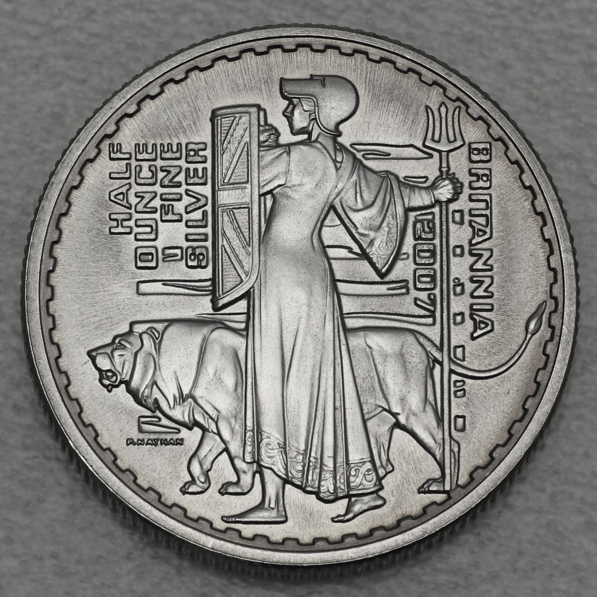 Silbermünzen 6 x 1/2oz "Britannia" 2007 (Satin PP) 20th Anniversary Set – 6-teilig (Großbritannien) - Detailansicht 3