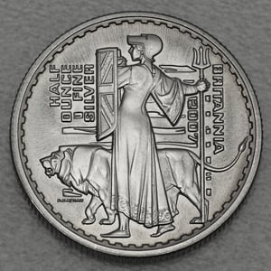 Silbermünzen 6 x 1/2oz "Britannia" 2007 (Satin PP) 20th Anniversary Set – 6-teilig (Großbritannien) - Miniaturansicht 4