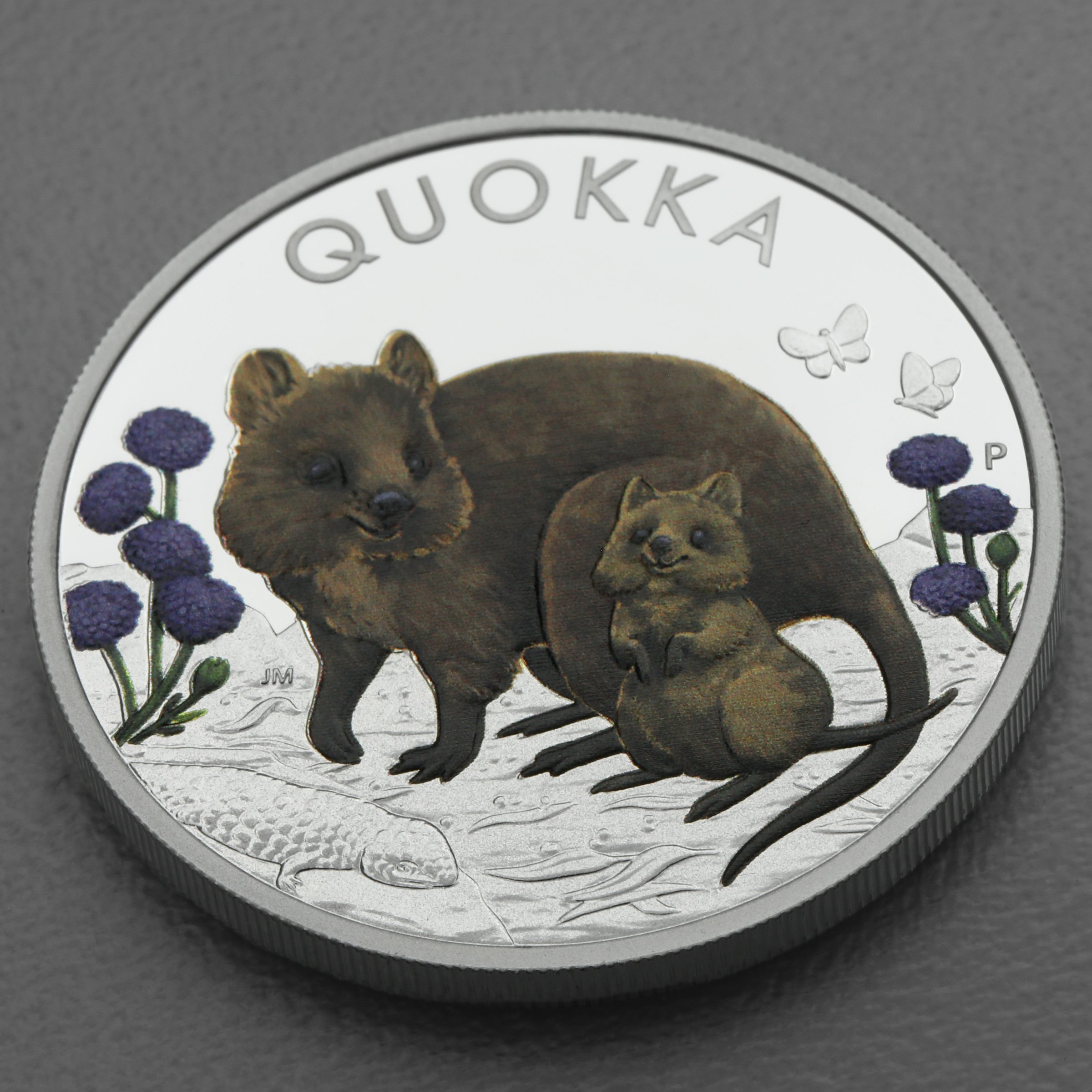 Silbermünze 1oz "Quokka" 2022 (PP/koloriert) (Australien) - Detailansicht 2