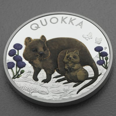 Silbermünze 1oz "Quokka" 2022 (PP/koloriert) (Australien) - Miniaturansicht 3