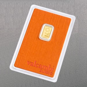 Goldbarren 1g VALCAMBI geprägt - Miniaturansicht 3