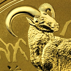 Goldmünze 1oz "Ziege" 2015 Lunar II – Year of the Goat (Australien) - Miniaturansicht 3