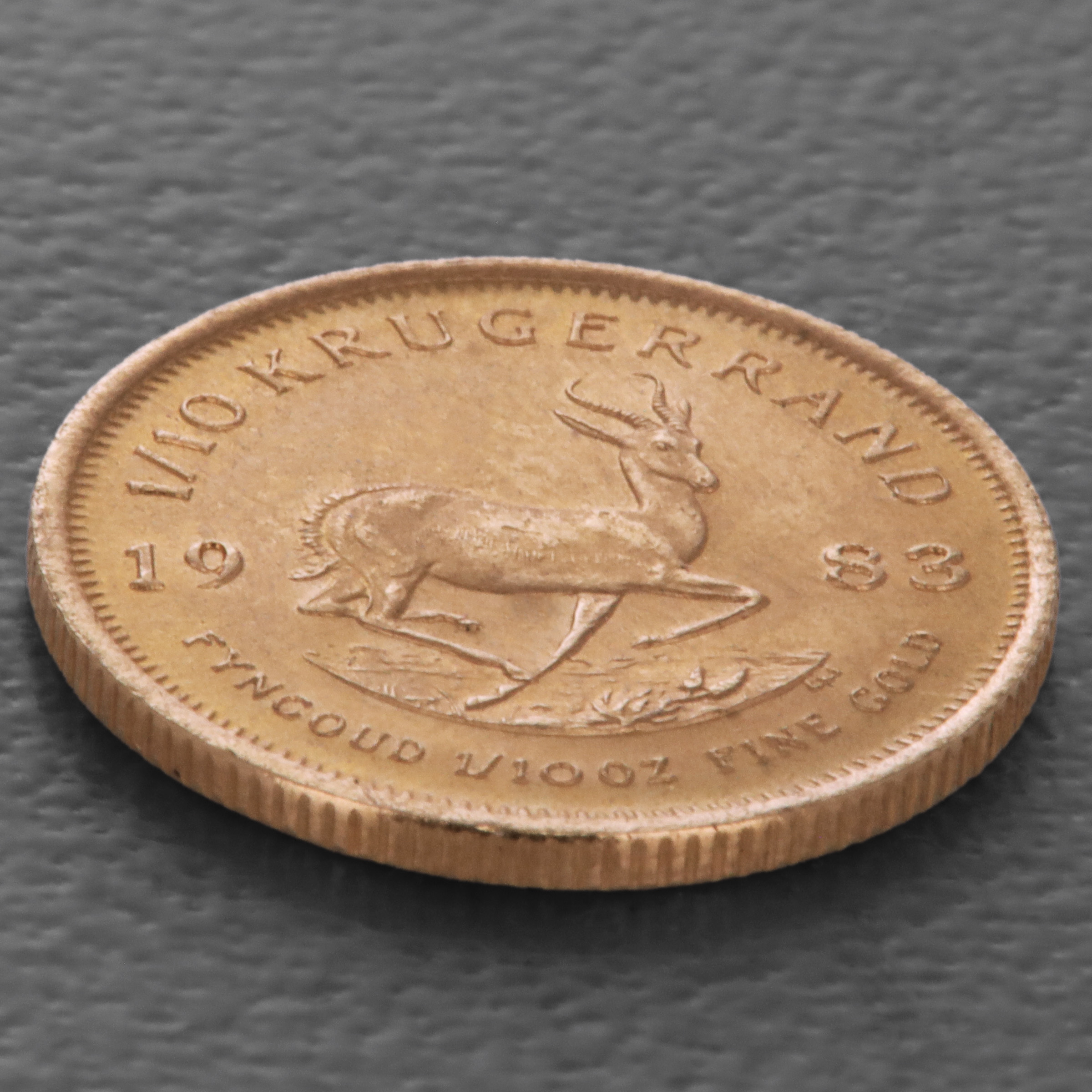 Goldmünze 1/10oz "Krügerrand" 1983 (Südafrika) - Detailansicht 2