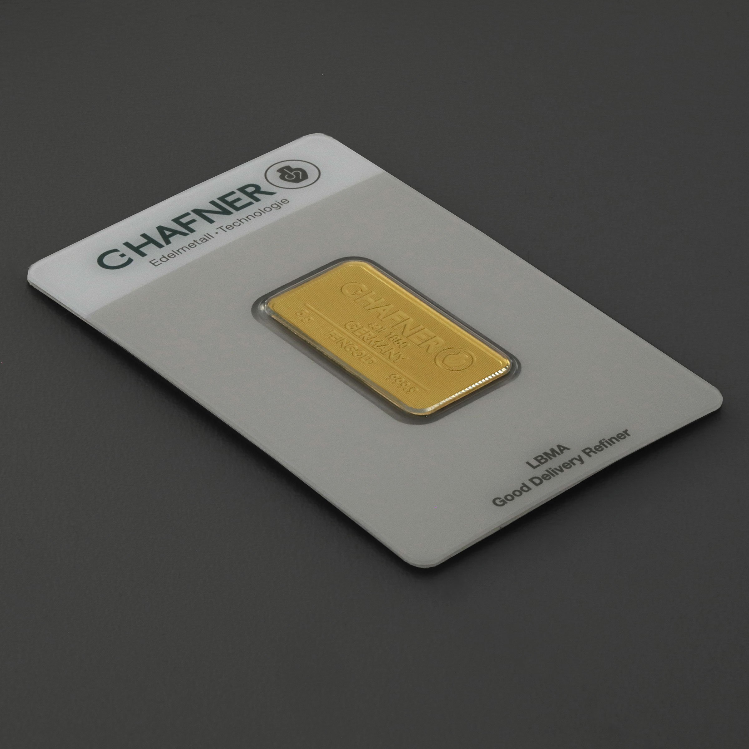 Goldbarren 5g "C.HAFNER - Prägeform" - Detailansicht 2