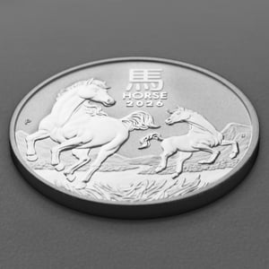 Silbermünze 1oz "Pferd" 2026 Lunar III – Year of the Horse (Australien) - Miniaturansicht 3